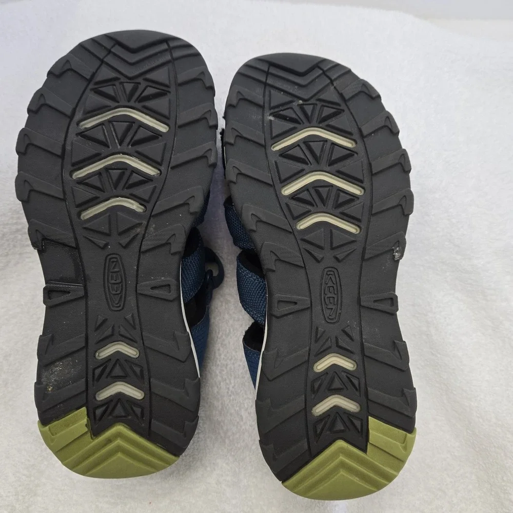 Keen Newport Neo H2 Waterproof Youth Size 2 Navy/Green Black Hiking Outdoor Shoe